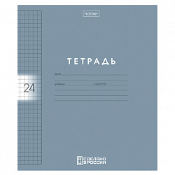 Тетрадь обложка пластик, 24 л., клетка, HATBER, Color Set (микс в спайке), 092030, 24Т5В1пл