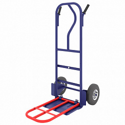 Тележка грузовая двухколесная, с дополнительной откидной полкой, КГ 250 П (грузоподъемность - 250 кг, колёса D=250 мм), КГ250П