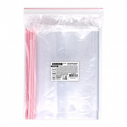 Пакеты ZIP LOCK "зиплок" ПРОЧНЫЕ, комплект 100 шт., 200х300 мм, ПВД, 60 мкм, BRAUBERG EXTRA, 608174