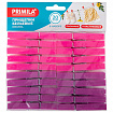 Прищепки бельевые 7,8 см, КОМПЛЕКТ 20 штук, пластик, ассорти, PRIMILA (ПРИМИЛА) ORIGINAL, 700511
