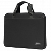 Сумка портфель HEIKKI ULTRA (ХЕЙКИ) с отделением для ноутбука 15,6", Total black, черная, 28х39х3 см, 272609