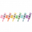 Текстовыделитель мини с принтами BRAUBERG "PASTEL", АССОРТИ В ПЛАСТИКОВОЙ БАНКЕ, 1-5 мм, 152536