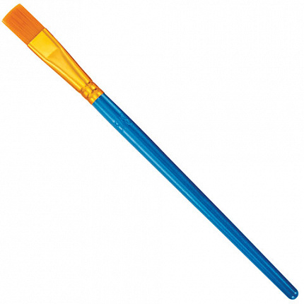 Кисти набор 10 шт., синтетика, синие, № 2/0-8 (Круглые; Овальные; Плоские; Лайнеры), WBZ, 201085