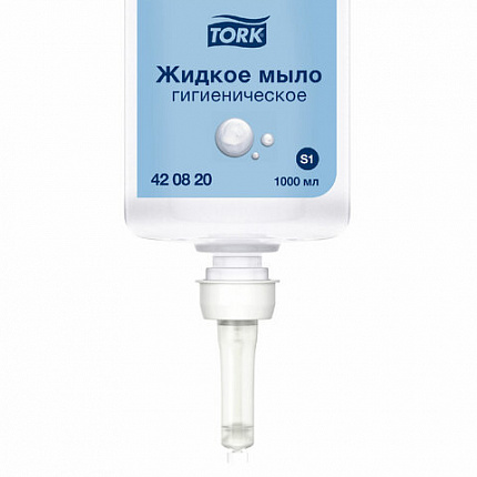 Картридж с жидким мылом одноразовый Tellus/TORK (Система S1) Advanced, 1 л, гигиенический эффект, 420820, 420820,420821