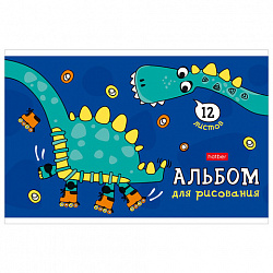 Альбом д/рис. МАЛЫЙ ФОРМАТ А5 12л., скоба, обл картон, HTB, 205х140мм, Мир, в котором, 12А5В