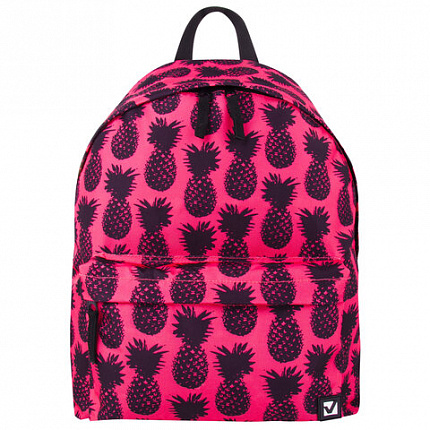 Рюкзак BRAUBERG СИТИ-ФОРМАТ универсальный, "Ananas", розовый, 41х32х14 см, 228851