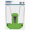 Подставка для книг и учебников BRAUBERG LINE+, металлическая, зеленая, европодвес, 238072