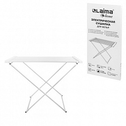Сушилка для белья электрическая, напольная, раскладная, алюминиевая, нагрев 60 °С, LAIMA HOME, 700977