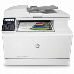 МФУ лазерное ЦВЕТНОЕ HP Color LaserJet M183fw "4 в 1", А4, 16 стр./мин, 30000 стр./месяц, АПД, Wi-Fi, сетевая карта, 7KW56A