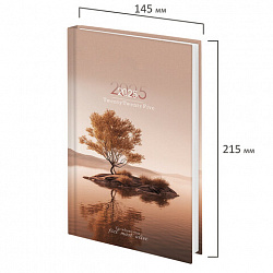 Ежедневник датированный 2025 145х215 мм, А5, STAFF, ламинированная обложка, "Relaxation", 116036