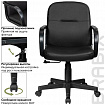 Кресло BRABIX "Top MG-333", с подлокотниками, кожзам, черное, 532553