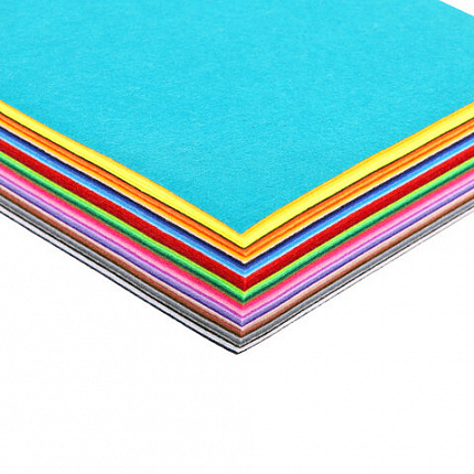 Цветной фетр А4, 1 мм, 50 л., 50 цветов, плотность 160 г/м2, ОСТРОВ СОКРОВИЩ, 665477