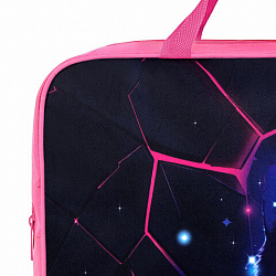 Папка на молнии с ручками BRAUBERG А4, 1 отделение, полиэстер, 80 мм, "Pink lava", 273299