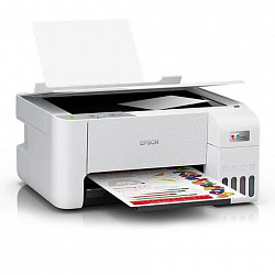 МФУ струйное EPSON L3216 "3 в 1", А4, 33 стр./мин, 5760x1440, СНПЧ, белый корпус, C11CJ68518