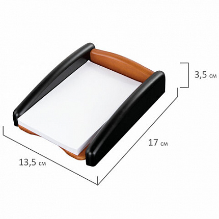 Набор настольный GALANT "Cayman" из дерева, 5 предметов, цвет "светлое дерево/чёрный", 238159