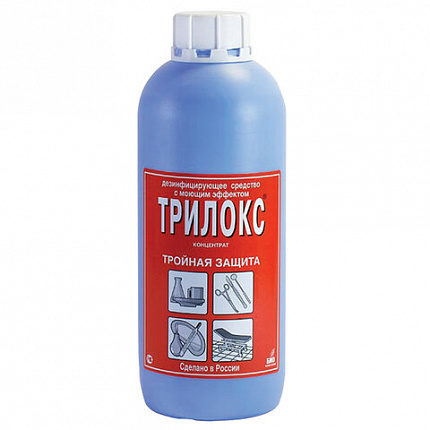 Средство дезинфицирующее для любых поверхностей концентрат 1 л, ТРИЛОКС, с моющим эффектом, ДТ-1К