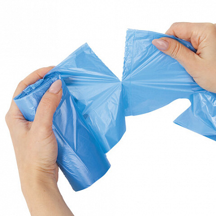 Мешки для мусора LAIMA "ULTRA" 20 л синие, в рулоне 30 шт. прочные, ПНД 10 мкм, 45х50 см, 607682