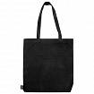 Сумка шоппер BRAUBERG, канвас, 40х35 см, черный, "Minimal", 274649