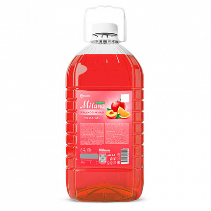 Мыло жидкое 5 л, GRASS MILANA "FRESH FRUITS" (Свежие фрукты), ПЭТ, 125806