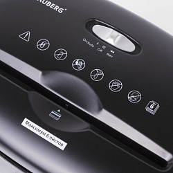 Уничтожитель (шредер) BRAUBERG S6, 3 уровень секретности, фрагменты 5х34 мм, 6 листов, корзина 16 литров, 530963