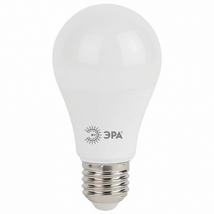 Лампа светодиодная ЭРА STD, 15 (130) Вт, цоколь E27, груша, холодный белый свет, 35000 ч., LED A60-15W-860-E27, Б0031396