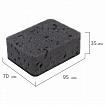 Губки для посуды 9,5х7х3,5 см, КОМПЛЕКТ 10 шт., BIG BLACK, КРУПНОПОРИСТЫЙ поролон с абразивным слоем, LAIMA, 608650