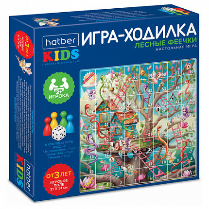 Игра-ходилка настольная детская, АССОРТИ, 5 сюжетов, HATBER