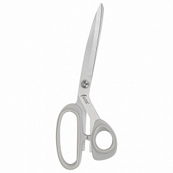 Ножницы портновские 230 мм, КЛАССИЧЕСКИЕ, серые, пластиковые ручки, ОСТРОВ СОКРОВИЩ, 665602