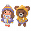 Фигурка-раскраска из гипса "С магнитом", с красками и кистью, ассорти, BRAUBERG KIDS, 666010