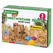 Песок для лепки кинетический, цвет песочный, 3 кг, коробка-песочница, формочки, BRAUBERG KIDS, 666008