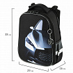 Ранец BRAUBERG PREMIUM, 2 отделения, с брелоком, "Быстрая машина", 38х29х16 см, 270600