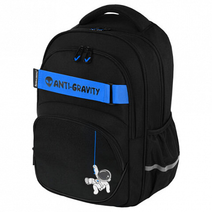 Рюкзак BRAUBERG MOTION, 2 отделения, 3 кармана, "Failing spaceman", 41х28х17 см, 274400