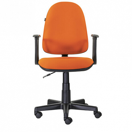 Кресло BRABIX "Prestige Start MG-312", эргономичная спинка, ткань, оранжевое, 531922