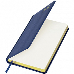 Ежедневник датированный 2026 А5 138x213 мм, BRAUBERG "Iguana", под кожу, синий, 117056