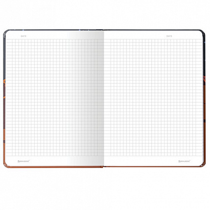 Блокнот с резинкой в клетку 96 л., А5 (145х203 мм), твердая обложка, BRAUBERG, "SpaceX", 113724