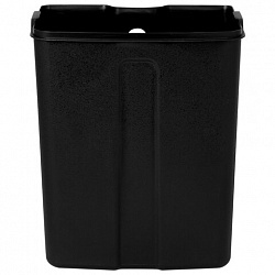 Ведро мусорное с педалью 6 л, крышка с доводчиком, черное матовое, металл, LAIMA ULTRA, 701564