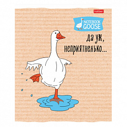 Тетрадь А5 48 л., HATBER скоба, клетка, обложка картон, "Гусь - веселюсь_Выпуск №2" (микс), 078789, 48Т5В1