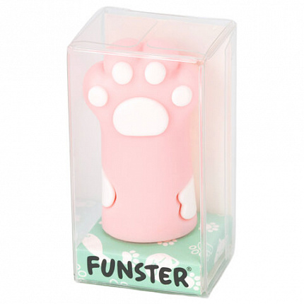 Точилка фигурная FUNSTER (ФАНСТЕР) "Лапка 2", 1 отверстие, ассорти, в дисплее, 274057