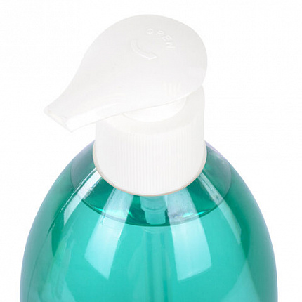 Мыло-крем жидкое с АНТИБАКТЕРИАЛЬНЫМ ЭФФЕКТОМ 1 л ЗОЛОТОЙ ИДЕАЛ "Холодная мята", дозатор, 608285