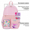 Рюкзак BRAUBERG PASTEL с термонашивками в комплекте, "Anime kitten", персиковый, 40х29х14 см, 272065