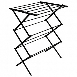 Сушилка напольная МИНИ для белья раскладная, 6 уровней, 10 метров, LAIMA HOME LADDER BLACK, 700473