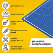 Коврик (мат) для резки BRAUBERG EXTRA 5-слойный, А2 (600х450 мм), двусторонний, толщина 3 мм, синий, 237176