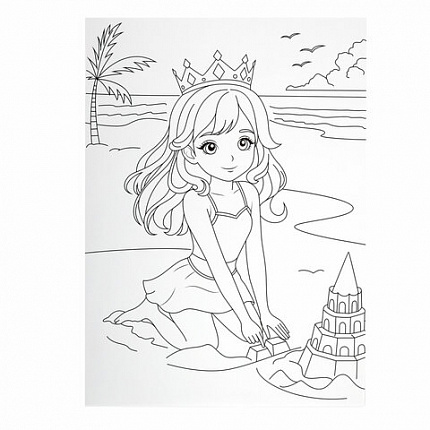 Набор ЮНОГО ХУДОЖНИКА "ПРИНЦЕССА" для рисования и творчества в кейсе ЮНЛАНДИЯ, 75 предметов, 665673