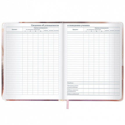 Дневник 1-11 класс 48 л., кожзам (твердая), застежка, BRAUBERG, "Котик с рыбкой", 107229