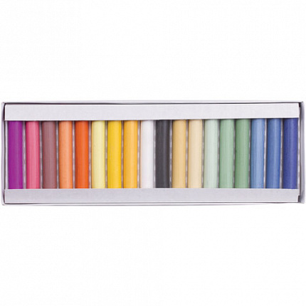 Пастель сухая художественная BRAUBERG ART DEBUT, 18 цветов, круглое сечение, 181460