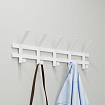 Вешалка настенная "Торонто-5", 168х580х85 мм, 5 крючков, металл, белая, ВНТ5 Б