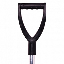 Лопата универсальная АВТОМОБИЛЬНАЯ, пластиковая, 26х36 см, высота 85 см, с алюминиевым наконечником, №6