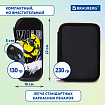 Пенал BRAUBERG, 1 отделение, 1 откидная планка, ЭВА, 22х10х5 см, "Жуткий смайл", 272337