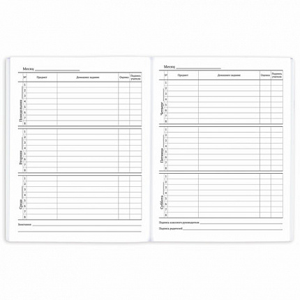 Дневник 1-11 класс 40 л., на скобе, ПИФАГОР, обложка картон, "Футбол", 107136