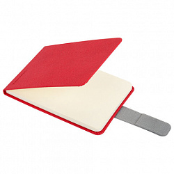 Еженедельник недатированный МАЛЫЙ ФОРМАТ 105х158мм BRAUBERG "Modern" под кожу, застежка, 64 листа, красный, 118659